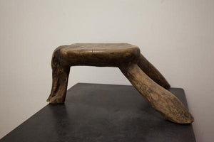 Lobi Burkina Faso Stool with Elephant Trunk Leg