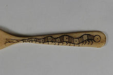 Engraved Inuit bone spoons