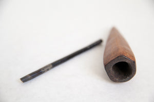 wood, and bird stem pipe from P. New Guinea