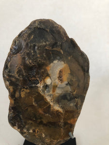 Lower Paleolithic Handaxe with Quartz Micro Crystal Eyes