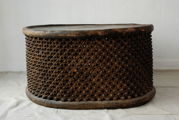 Large West African Cameroon Circular Table