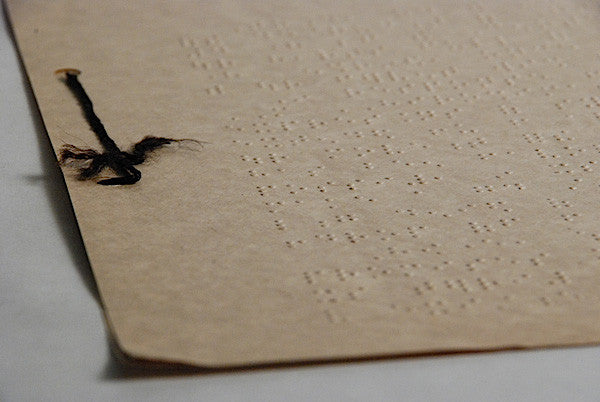 Helen Keller Braille Peace Document